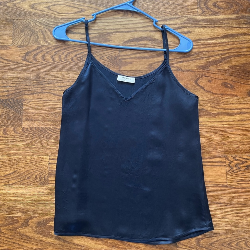 Babaton Silk Tank Top with Adjustable Straps